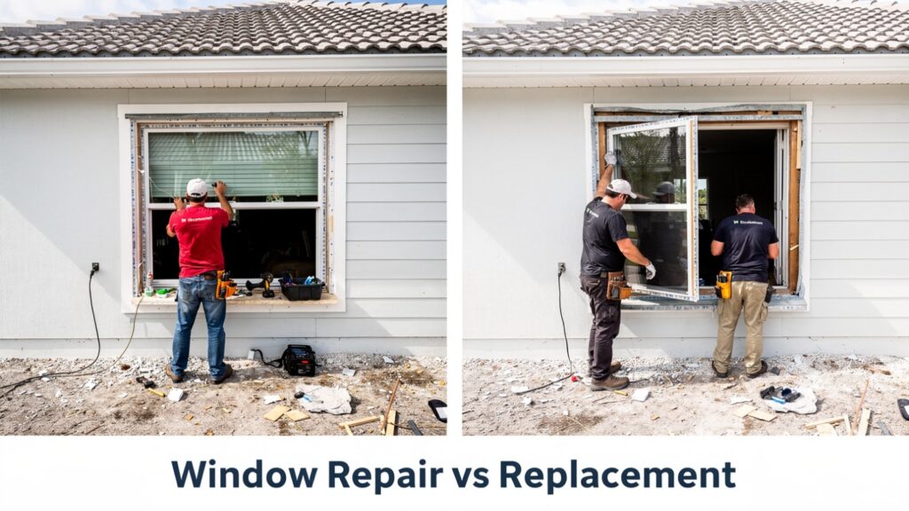 Window Repair vs Replacement